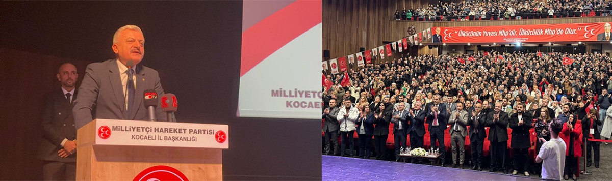 MHP KOCAELİ’YE 5 BİN ÜYE KATILDIĞI PROGRAMDA TUNCAY BATI’NIN DEVLET BAHÇELİ MESAJI DİKKAT ÇEKTİ